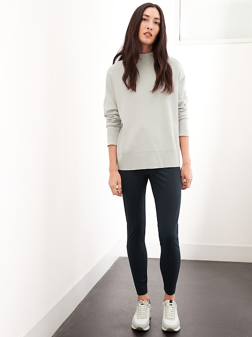 High-Rise Ponte 7/8 Legging | Banana Republic