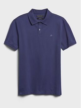 birdseye organic cotton pique polo