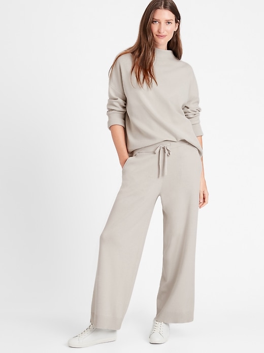 Wide Leg Sweater Pant Banana Republic