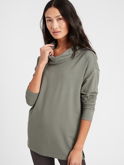 Cowl Neck Sweatshirt Banana Republic