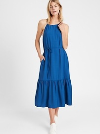 banana republic halter dress
