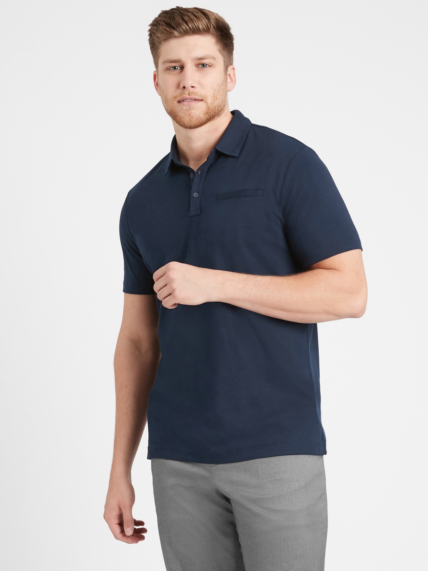 Luxury-Touch Performance Golf Polo