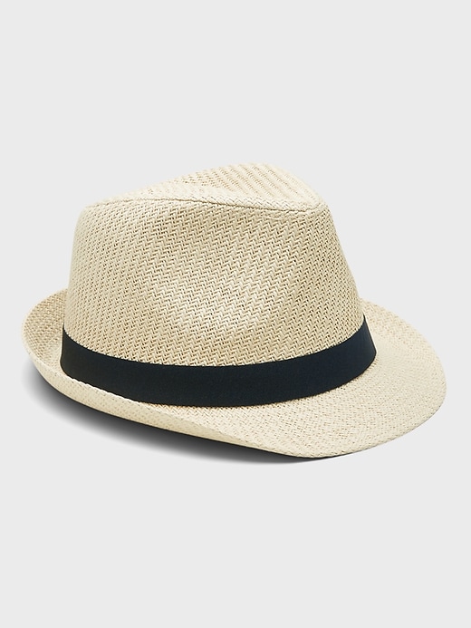 Banana Republic Herringbone Straw Fedora. 1