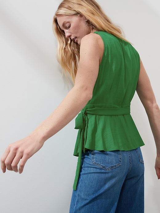 Image number 2 showing, Sleeveless Wrap Top