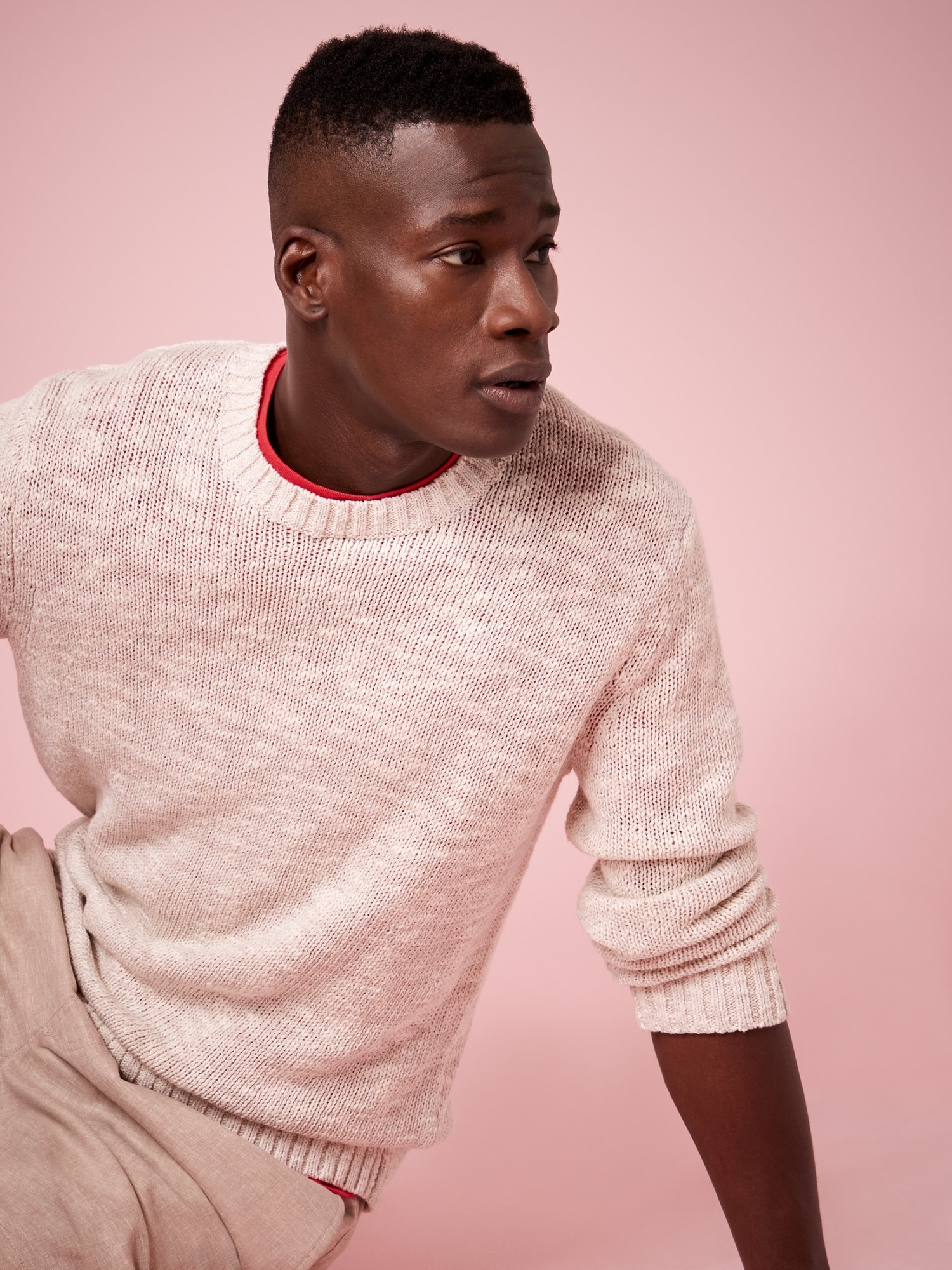 Cotton-Linen Blend Sweater