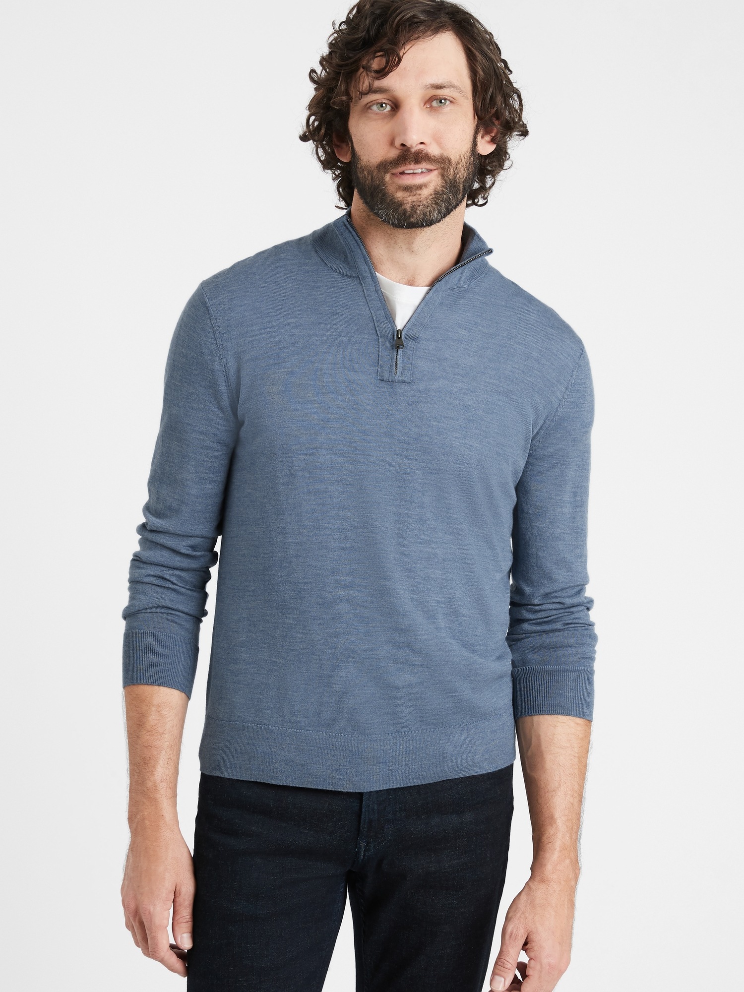 Merino Half-Zip Sweater in Responsible Wool