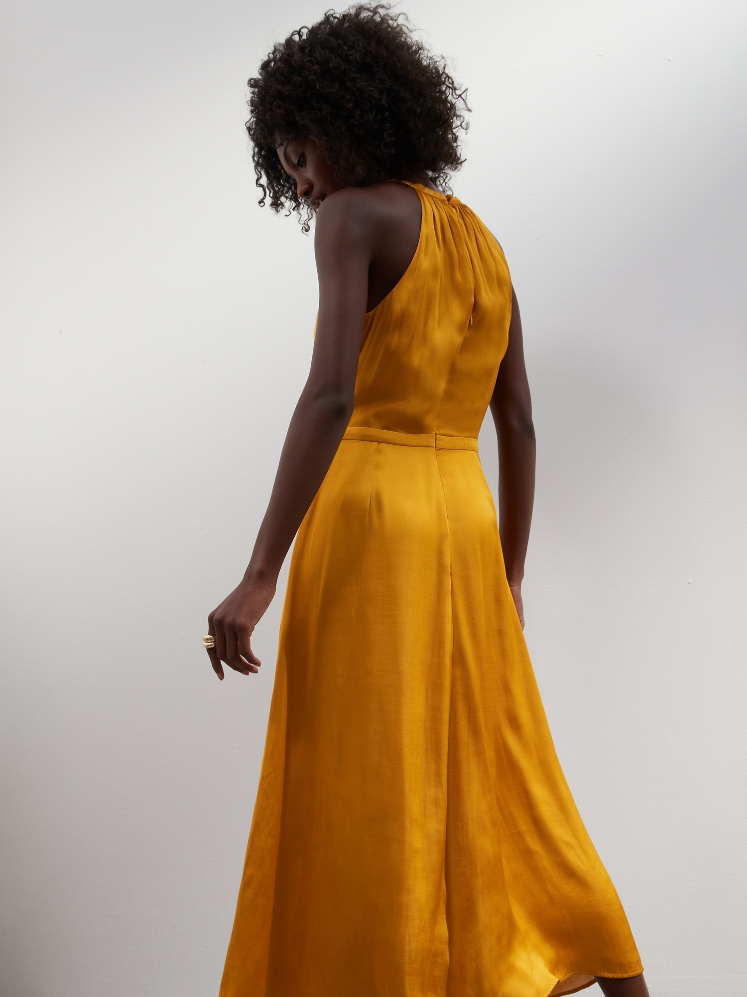 Banana republic mustard dress hotsell