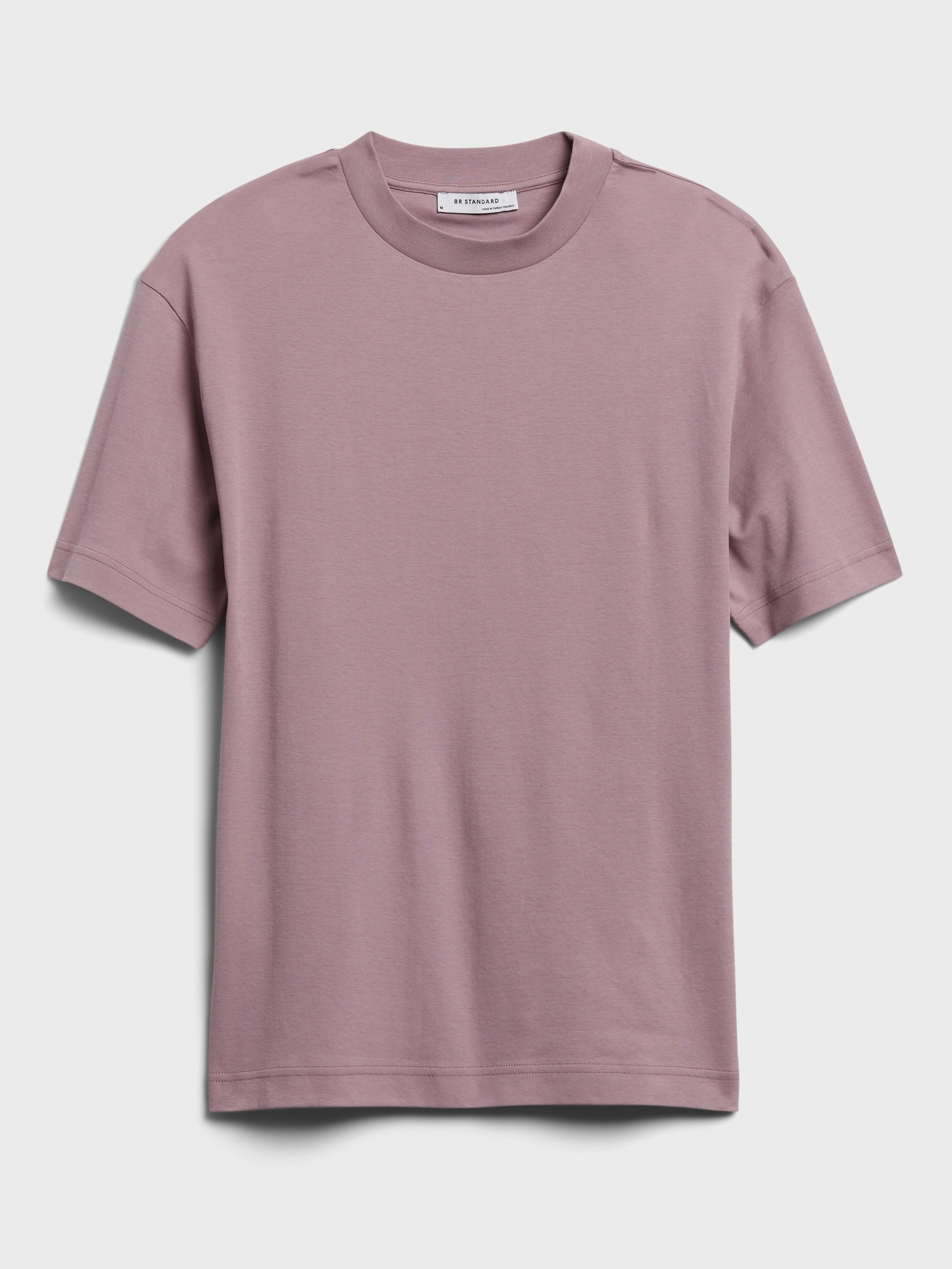 pink crew neck shirt