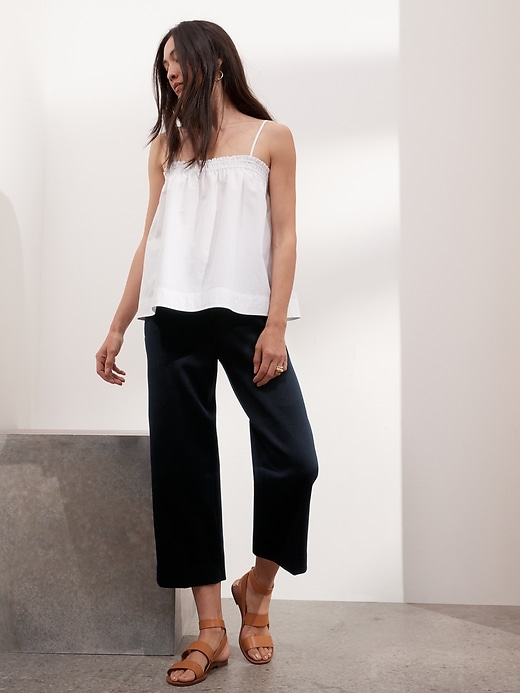 Banana Republic Slim WideLeg Cropped Pant 669467012