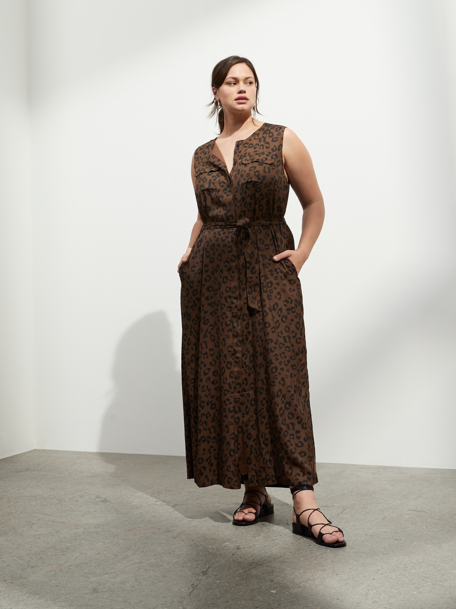 maxi shirtdress