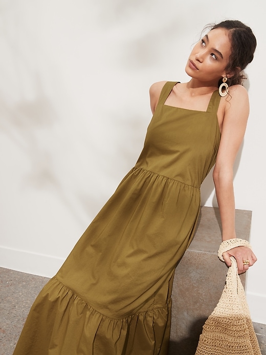 banana republic tiered maxi dress