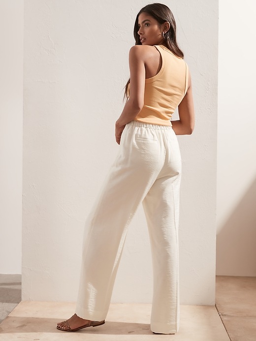Image number 4 showing, High-Rise Wide-Leg LENZING&#153 ECOVERO&#153 Pant