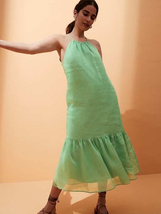 banana republic halter dress
