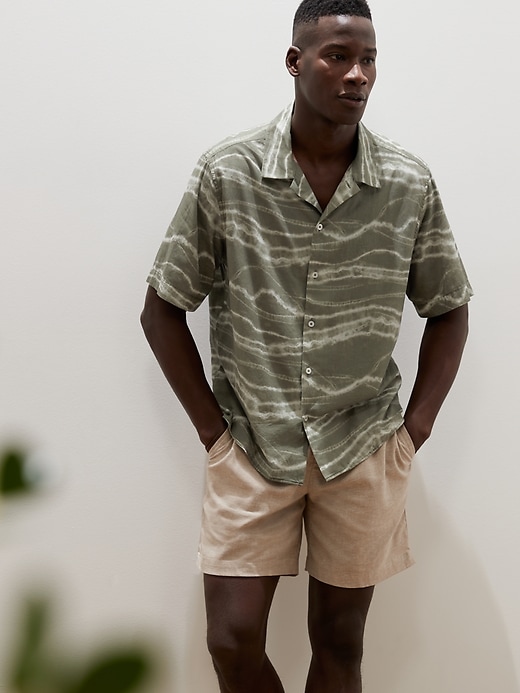 Image number 1 showing, Relaxed-Fit Organic Cotton Resort Shirt