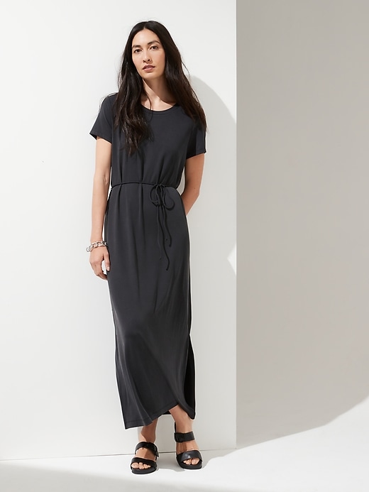 Banana Republic + T-Shirt Dress with Side Slits