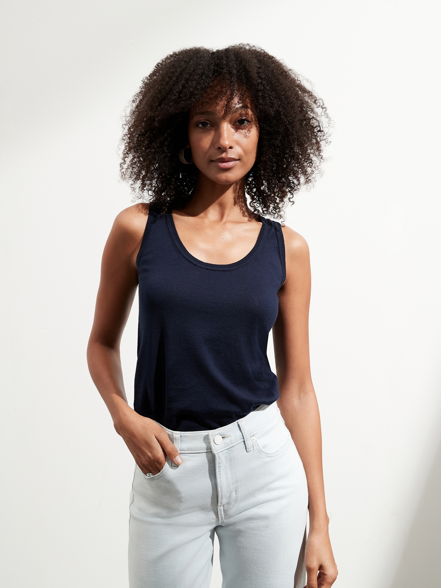 Norma Cotton Sweater Tank - Sustainable Sweaters