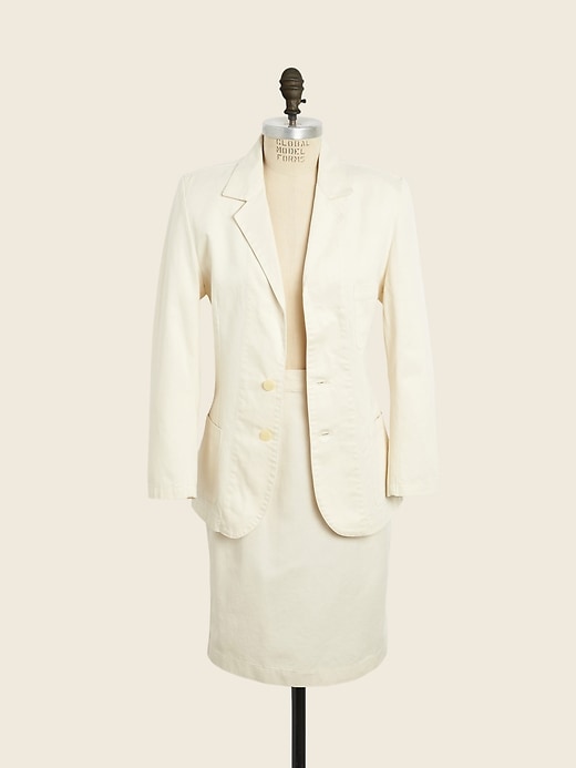 Banana Republic BR Vintage &#124 1980s Women's White Skirt Suit. 1