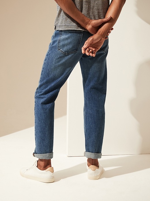 Image number 3 showing, Straight Cotton-Hemp Jean
