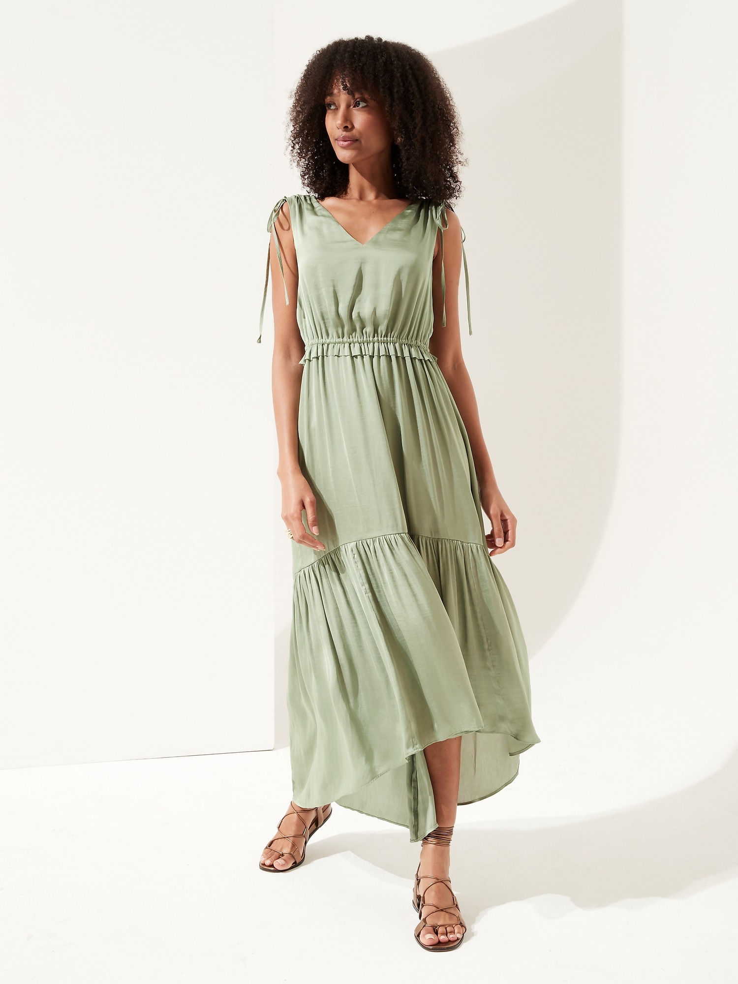 ruched maxi