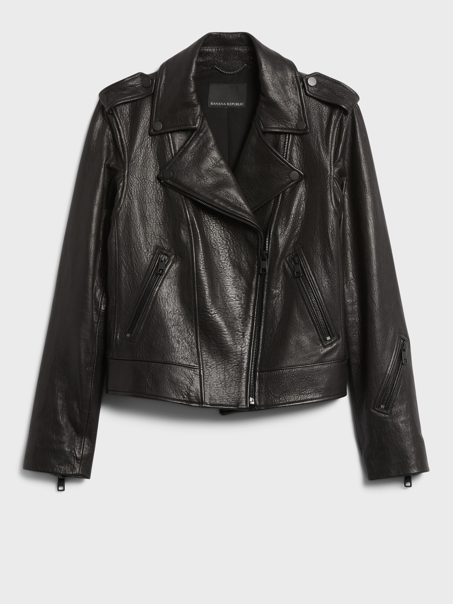 Essential Leather Moto Jacket | Banana Republic