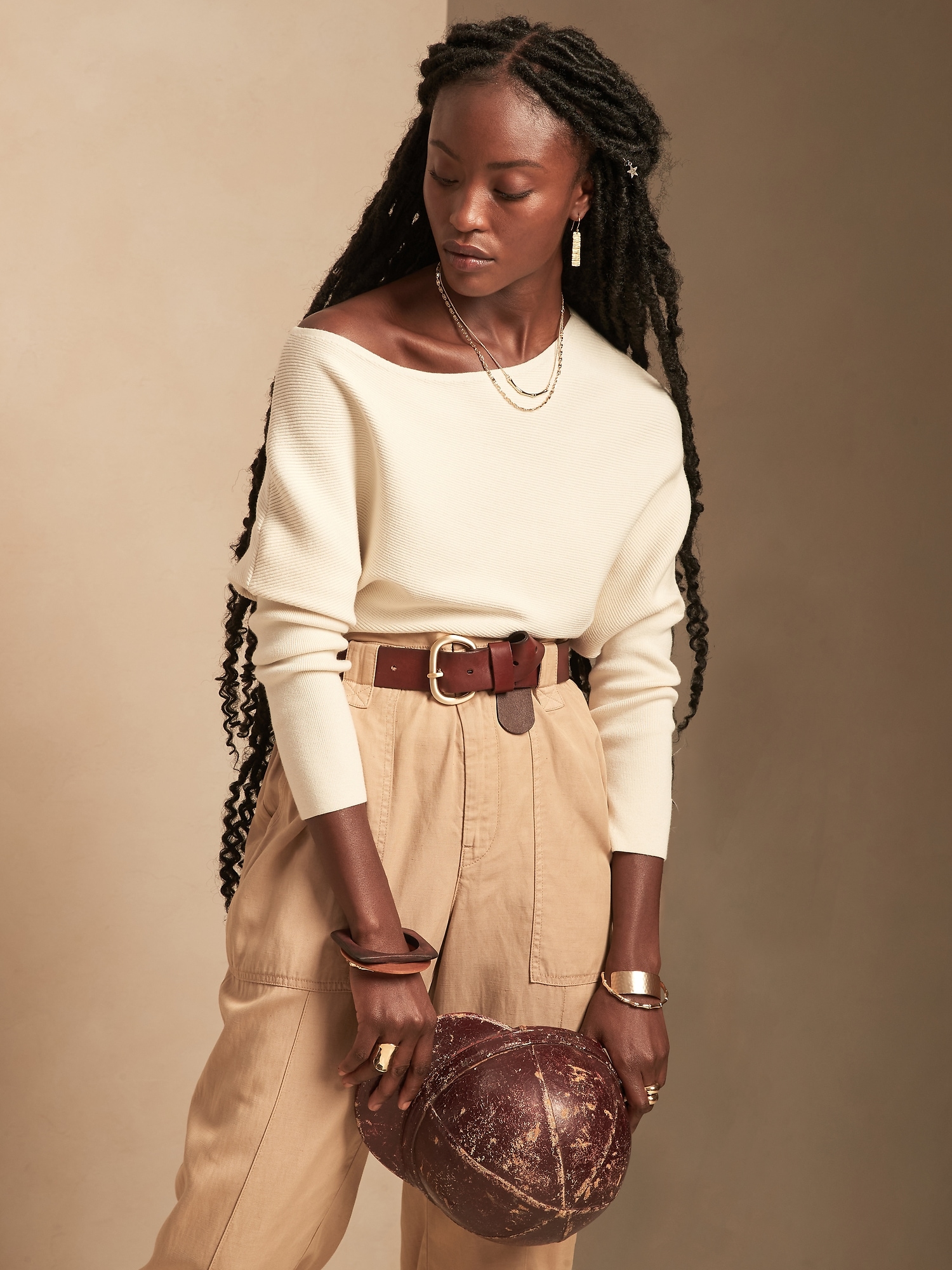 banana republic off shoulder sweater