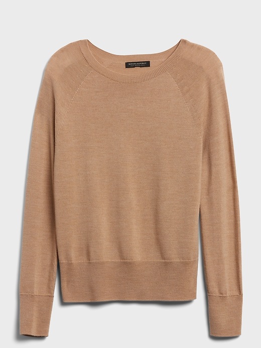 Image number 4 showing, Seamless Merino Crew-Neck Sweater in Responsible Wool