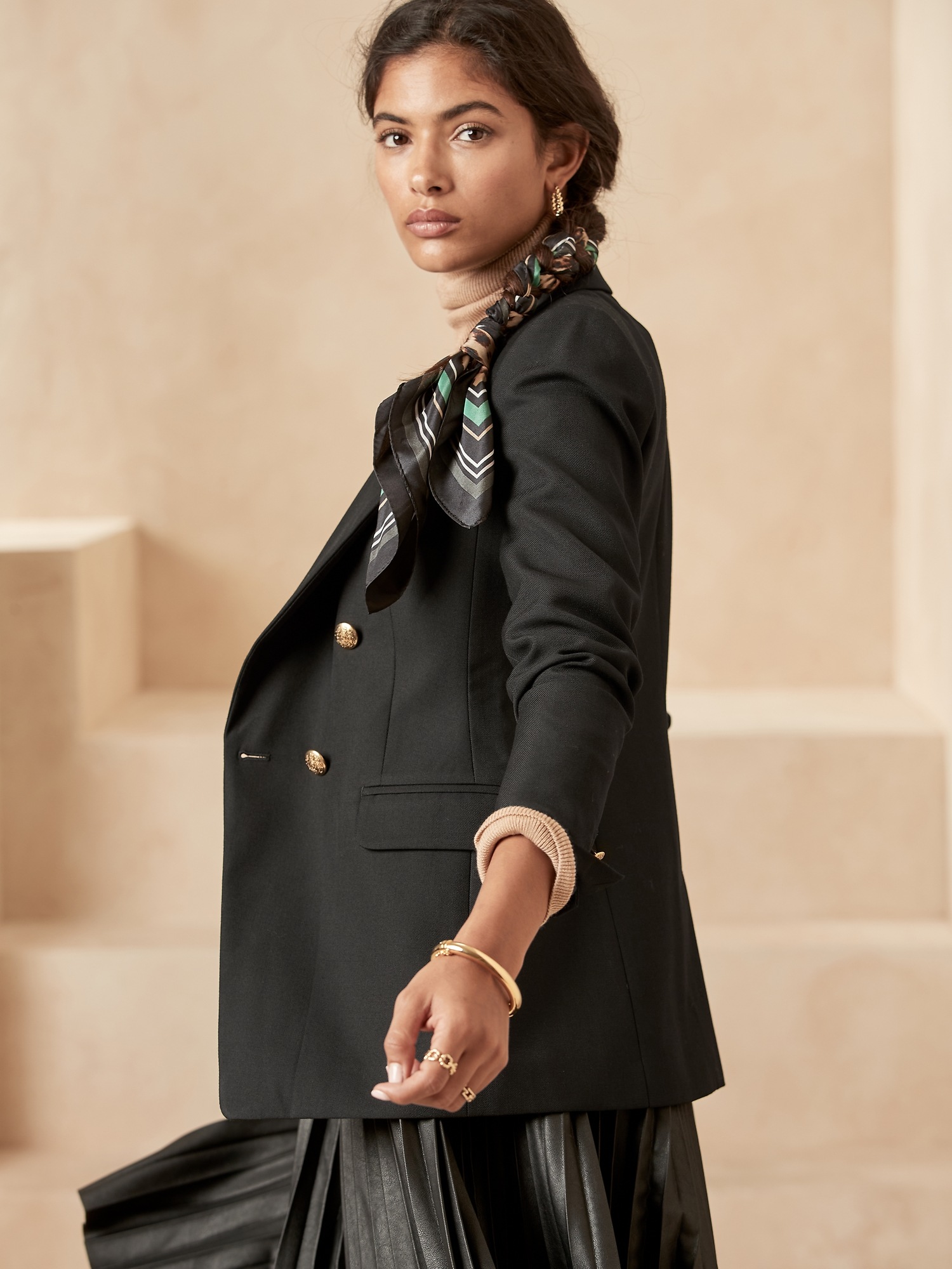 double breasted blazer petite