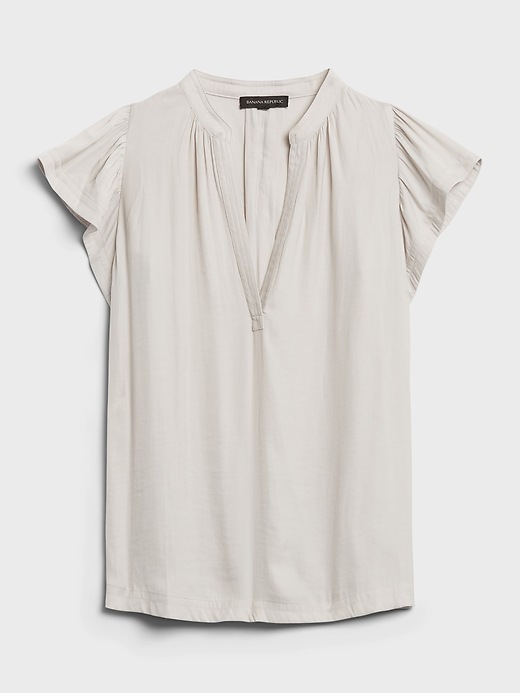 banana republic ruffle sleeve top