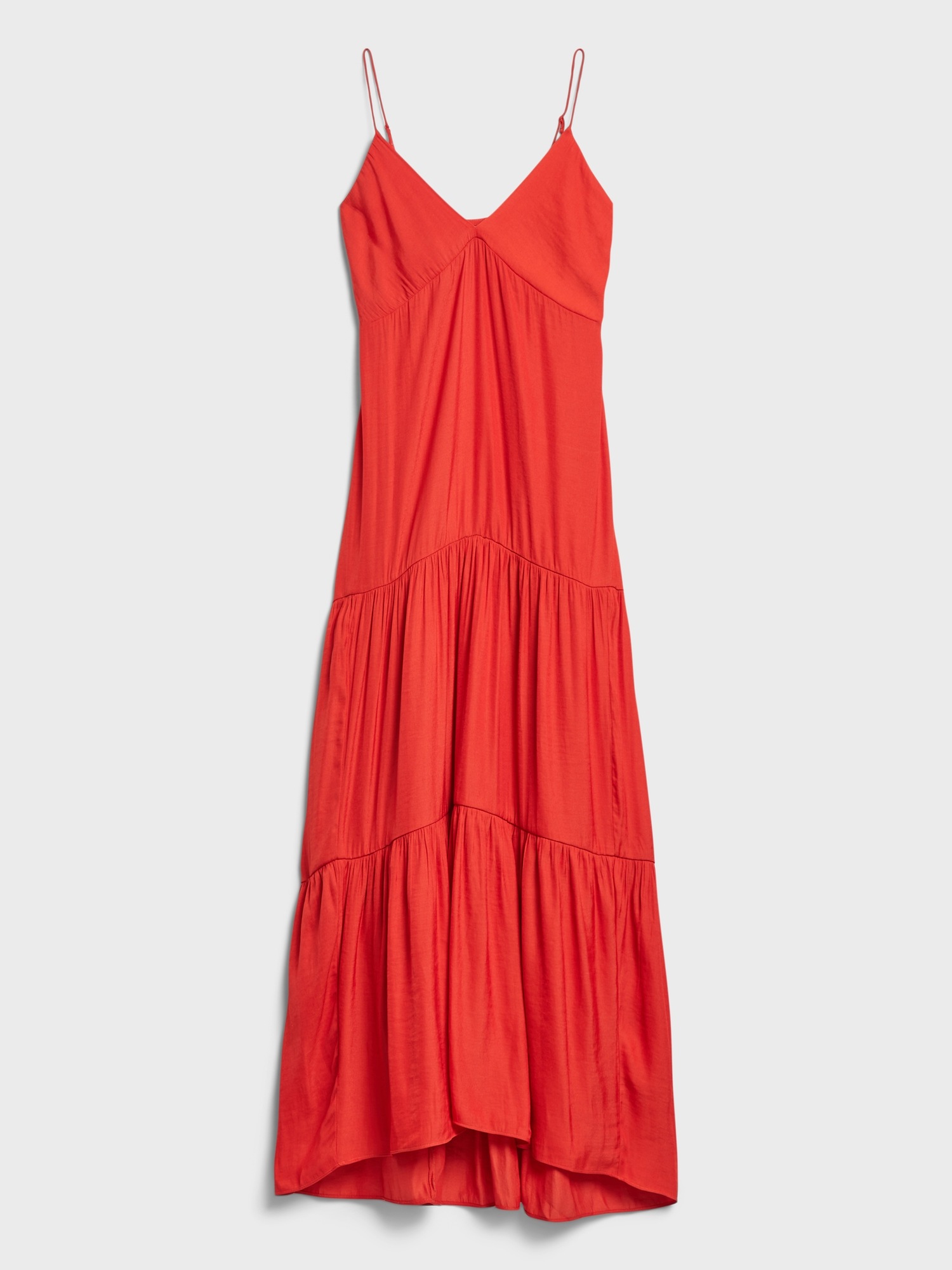 Tiered-hem Maxi Dress 