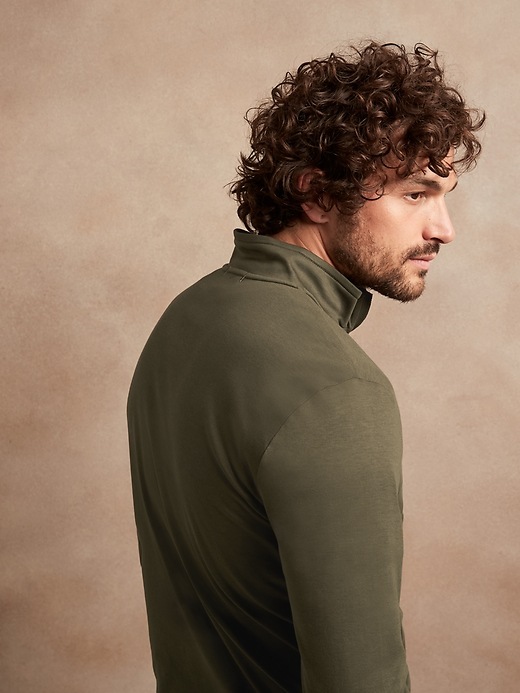 Image number 5 showing, Luxury-Touch Performance Half-Zip T-Shirt