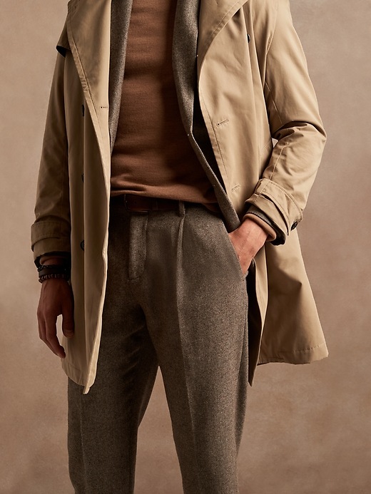 Image number 3 showing, Relaxed Tapered Herringbone Suit Pant