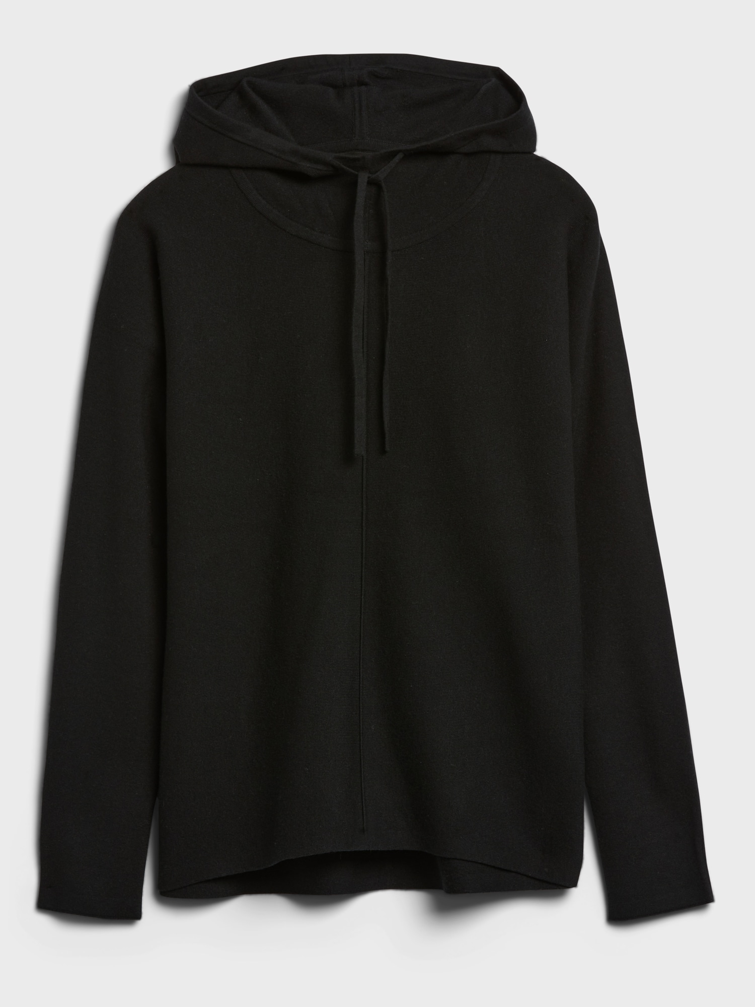 hooded black sweater