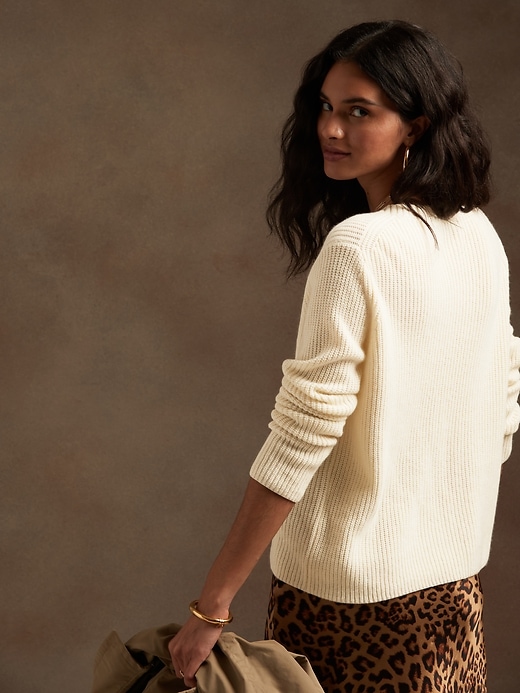 Image number 8 showing, Cashmere Ribbed Sweater