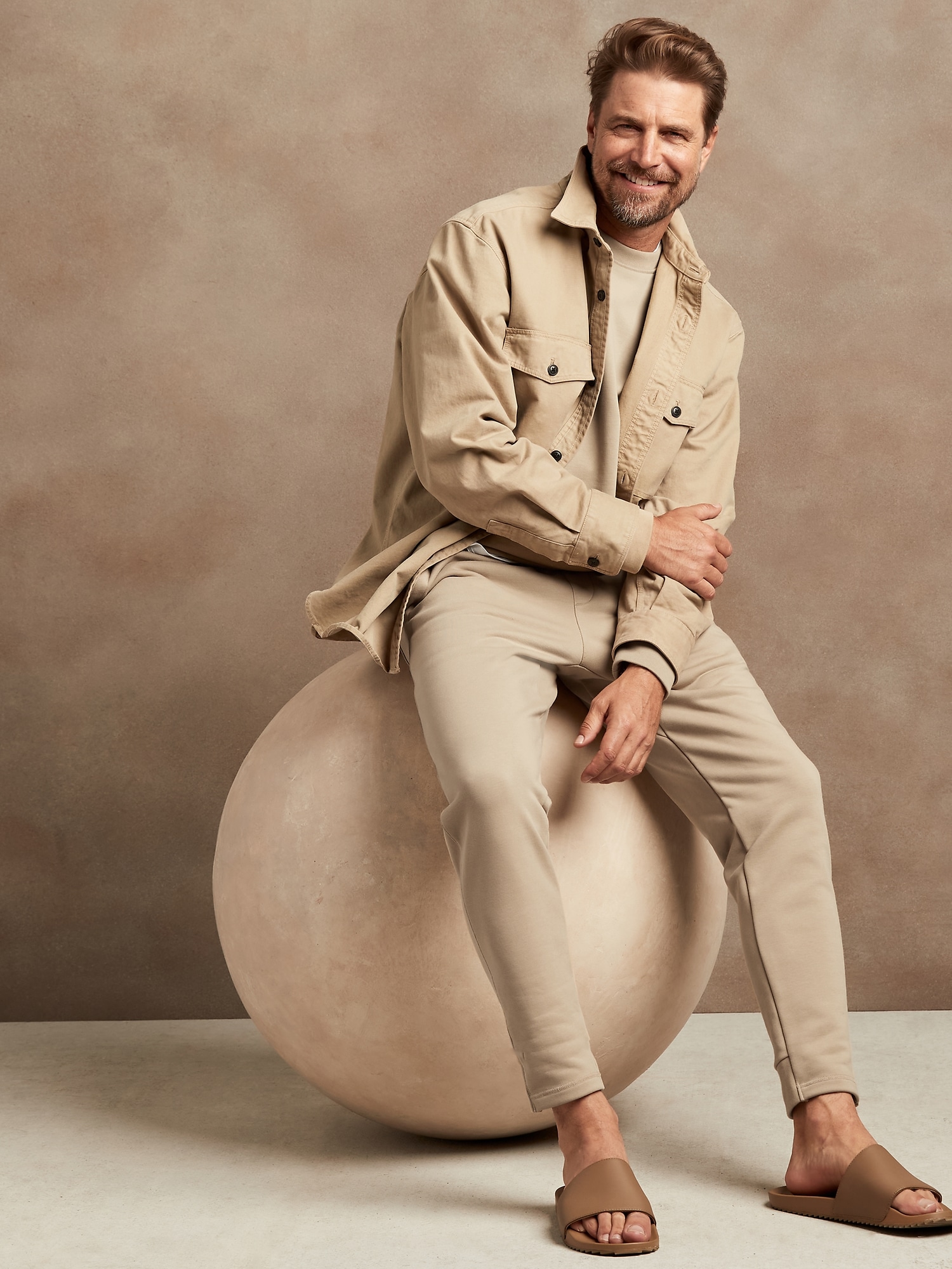 Organic Cotton French Terry Sweatshirt Banana Republic