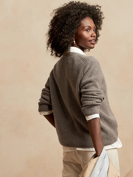 Image number 8 showing, Cashmere Ribbed Sweater