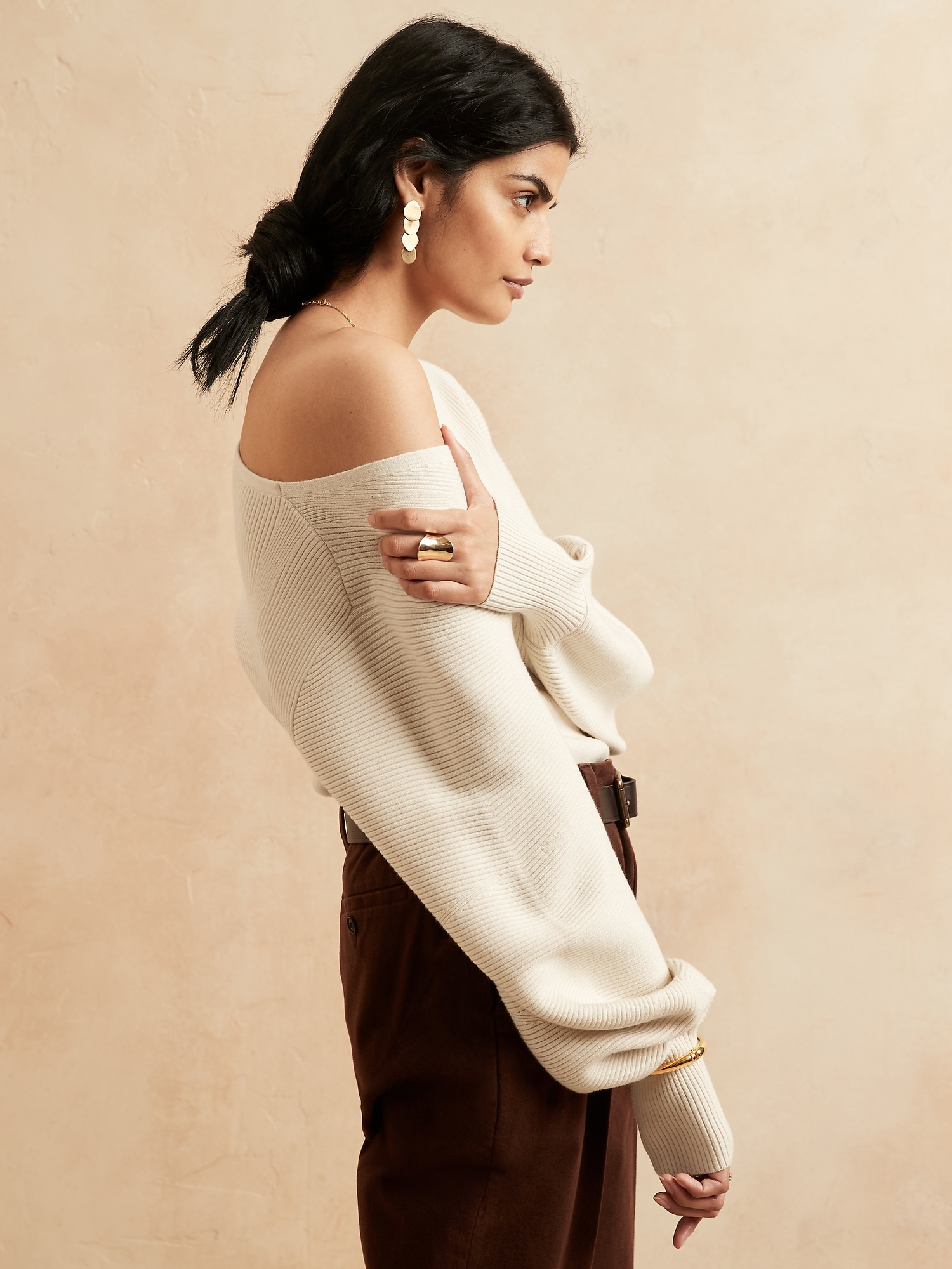 Statement Sleeve Sweater | Banana Republic