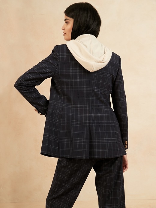 Image number 2 showing, Plaid Double-Breasted Blazer