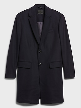 Italian Wool-Blend Top Coat | Banana Republic