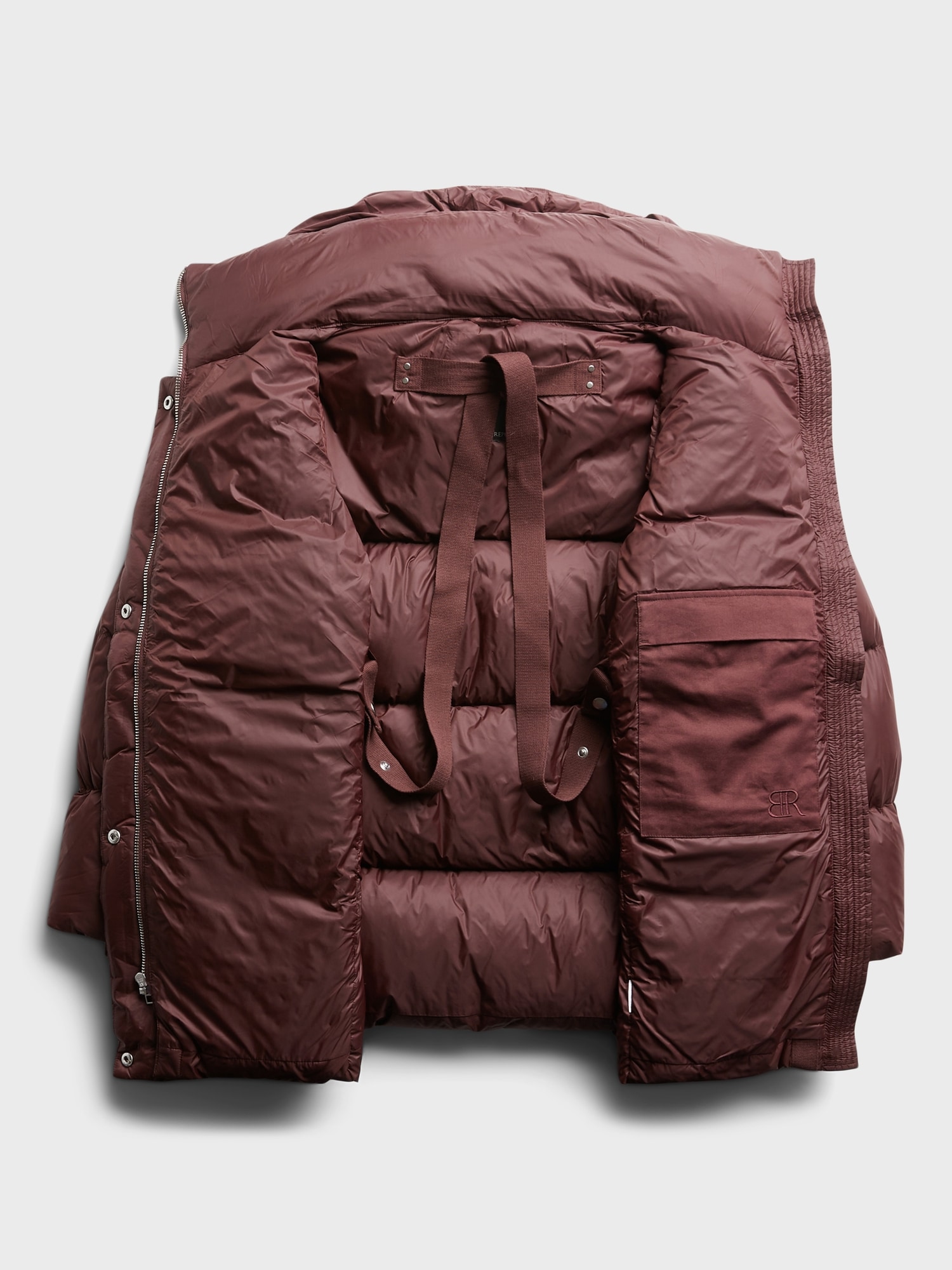 banana republic red puffer