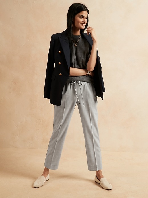 Slim Wool-Blend Pant | Banana Republic