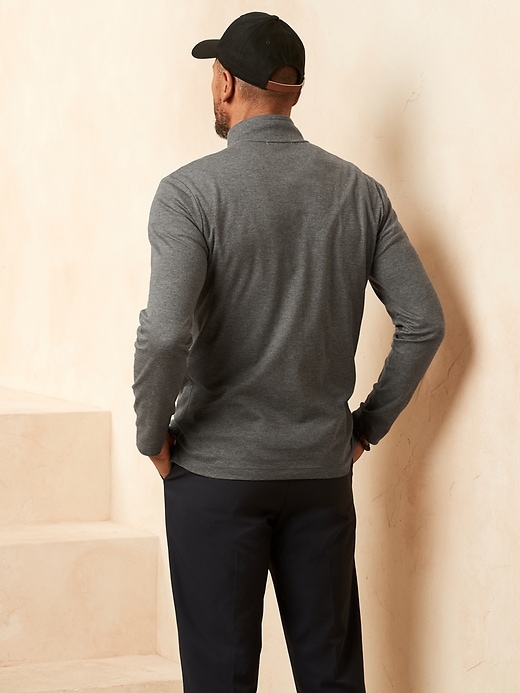 Image number 8 showing, Luxury-Touch Performance Half-Zip T-Shirt