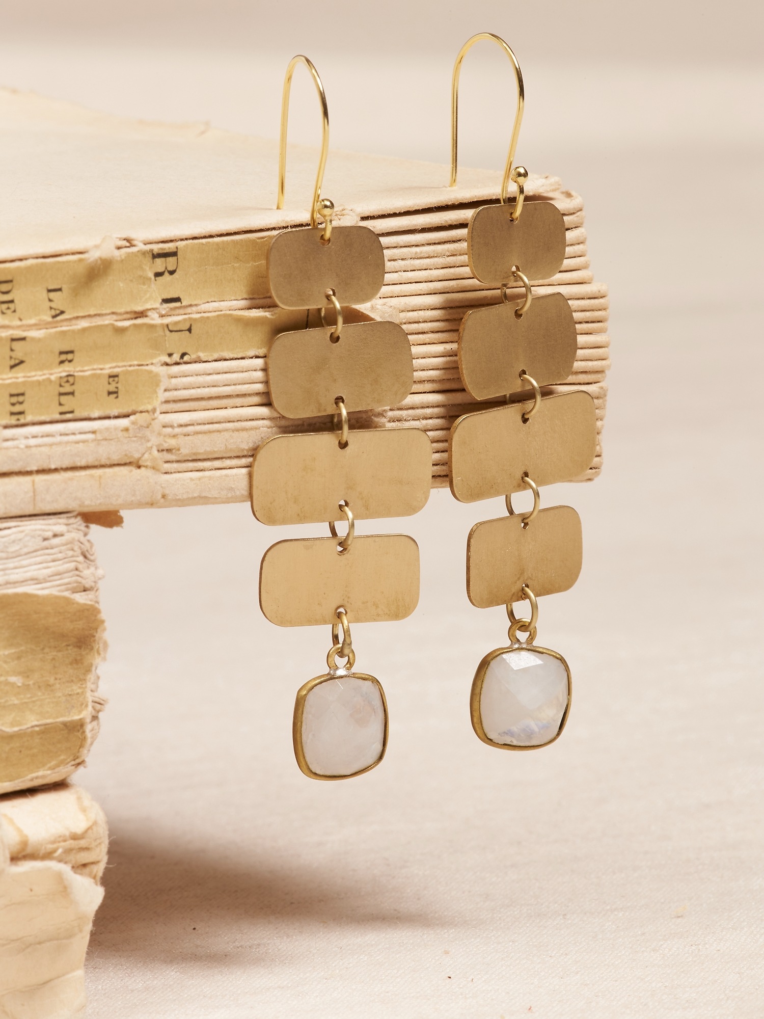 Aureus + Argent | Tile & Semi-Precious Stone Earrings