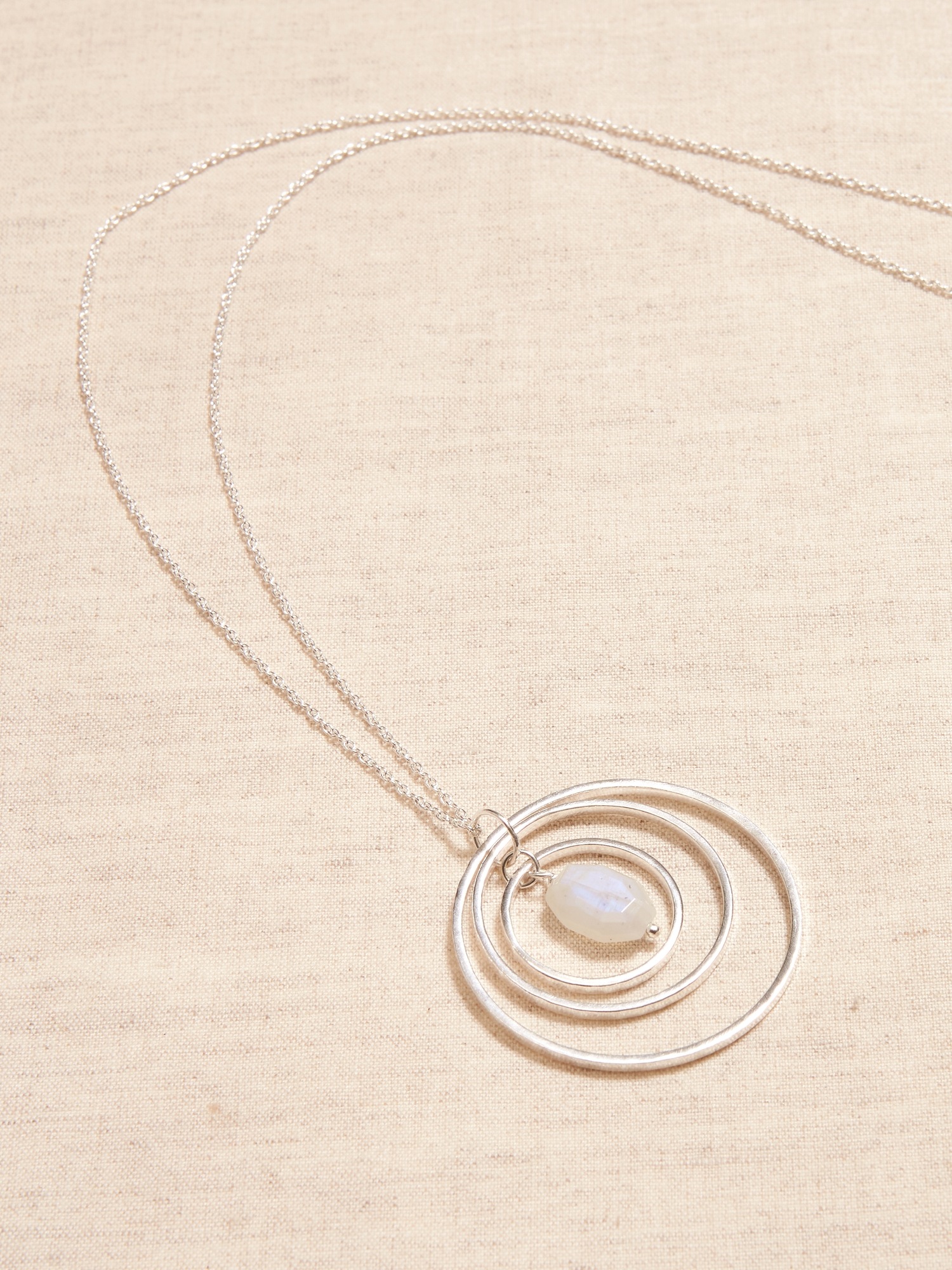 Aureus + Argent | Saturn Moonstone Necklace