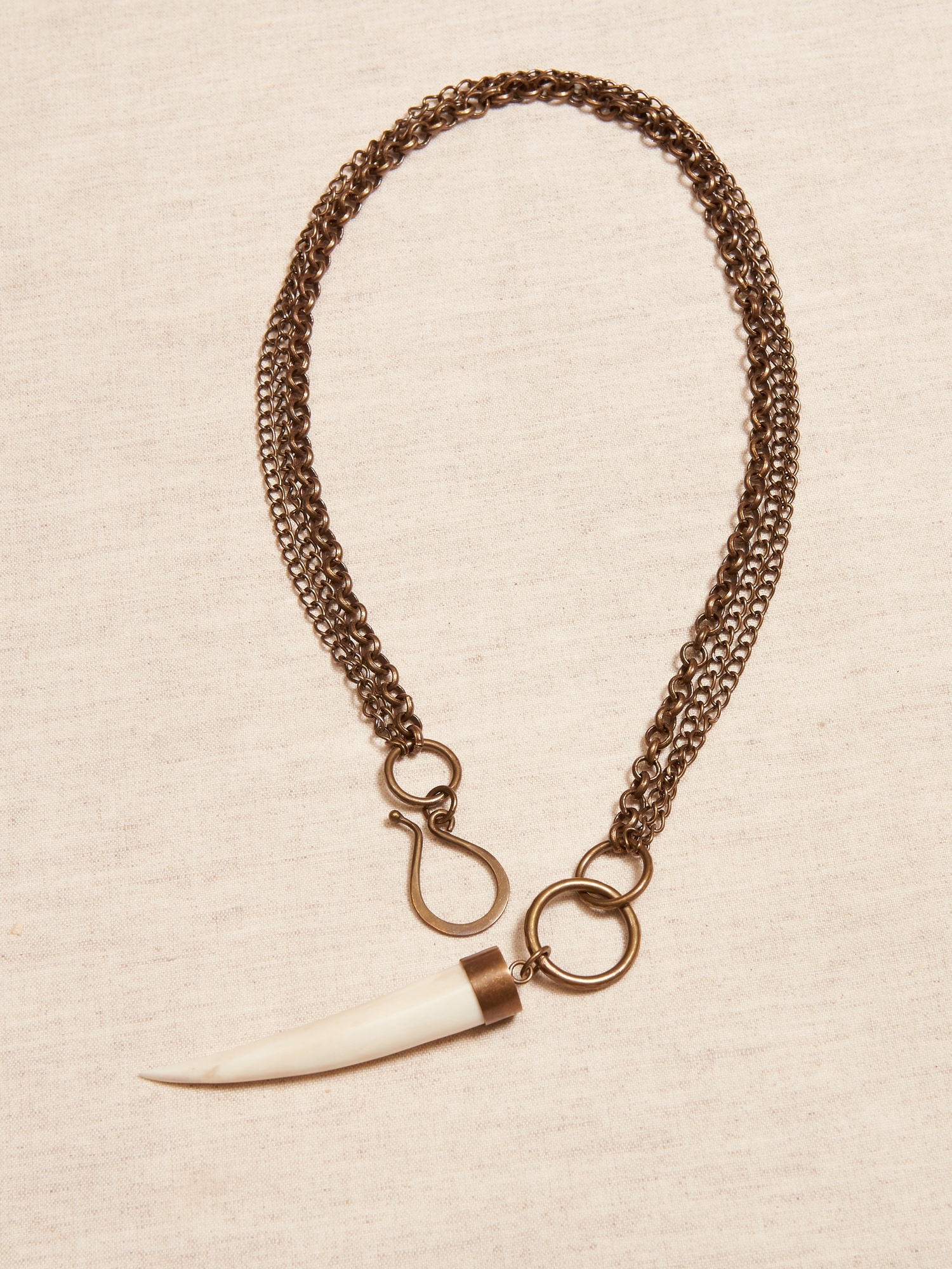 Aureus + Argent | Talisman Antler Chain Necklace