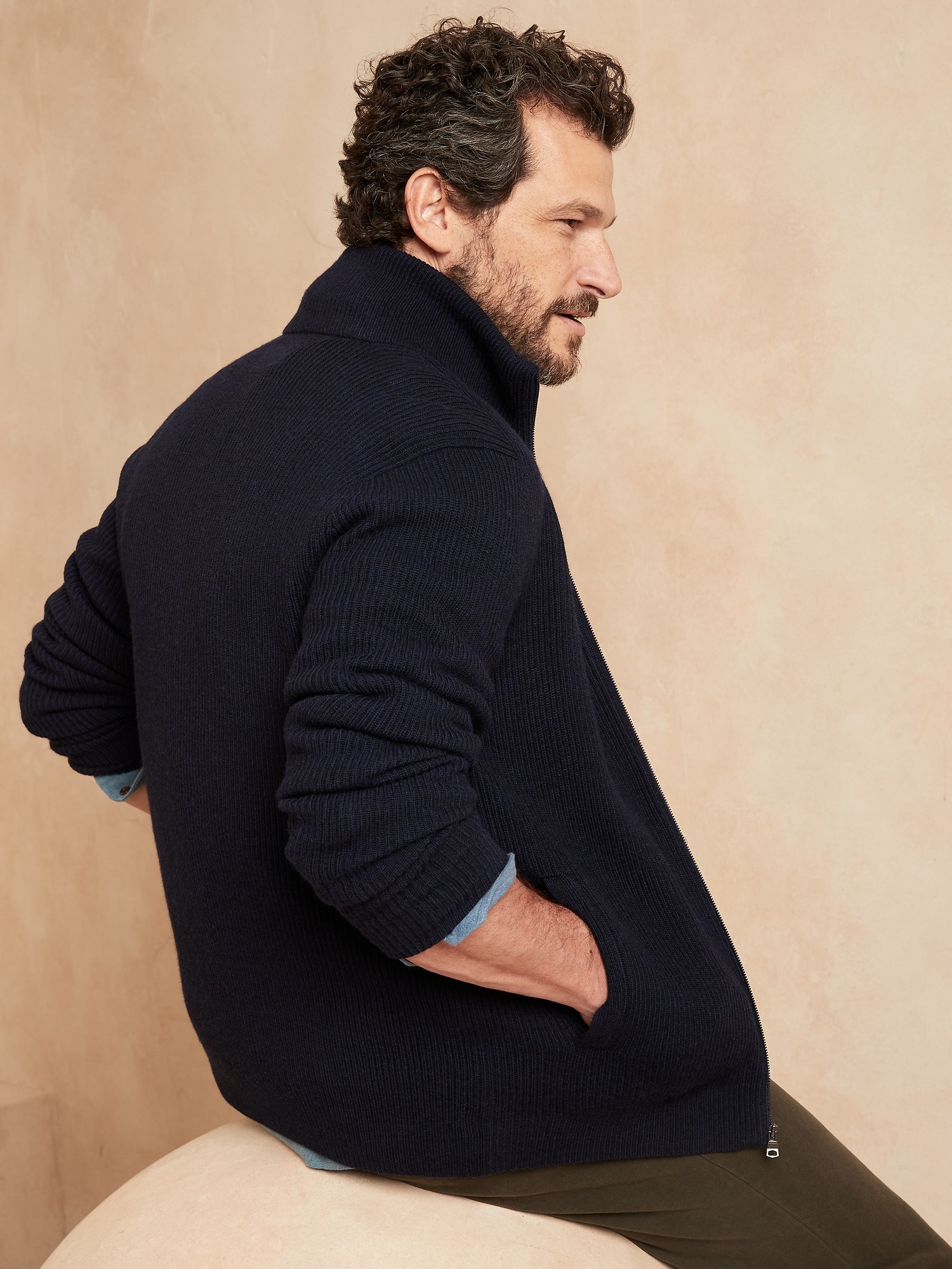 merino sweater jacket