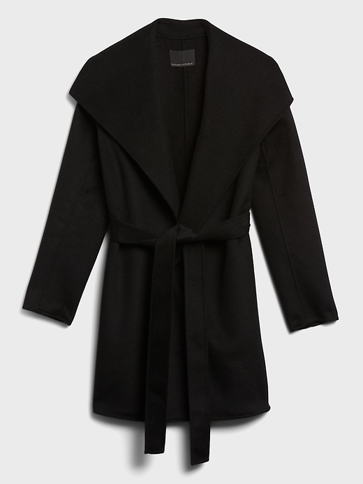 Image number 4 showing, Double-Faced Wrap Coat