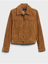 suede trucker jacket womens