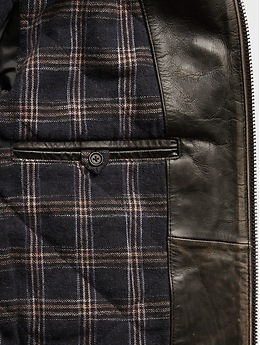 Leather Biker Jacket | Banana Republic