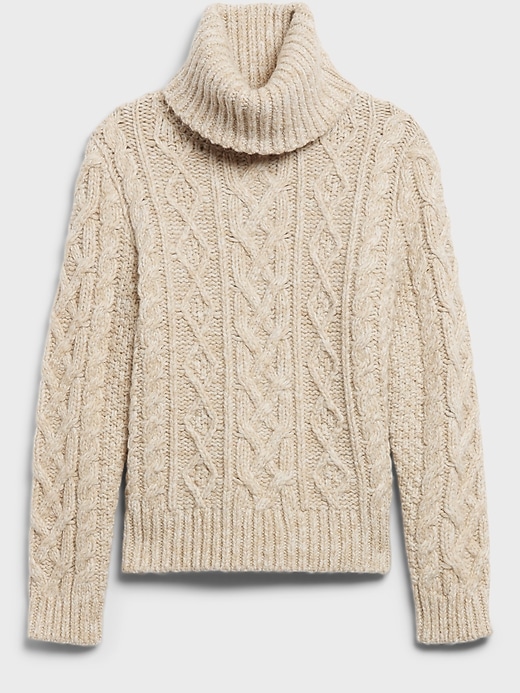 Cable-Knit Turtleneck Sweater | Banana Republic