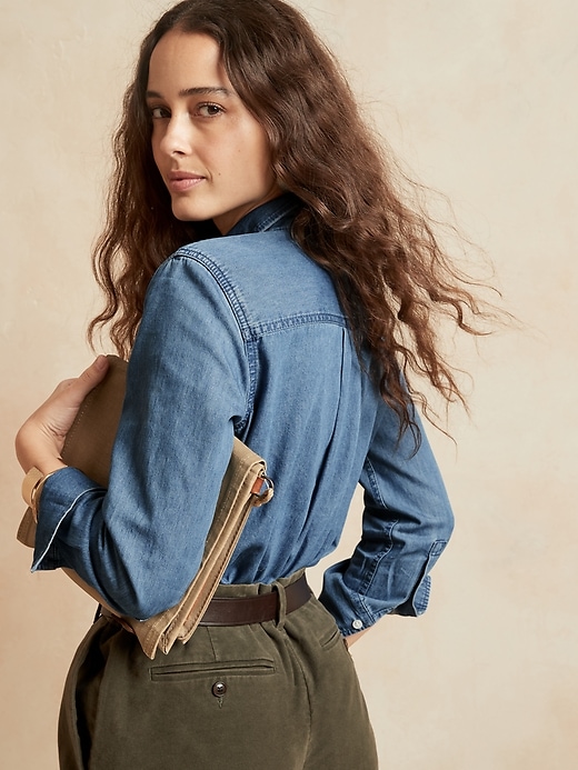 Image number 2 showing, Classic-Fit Denim Shirt